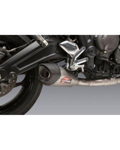 Yoshimura AT2 Stainless Race Full System Exhaust with Carbon Fiber End Cap For Triumph Trident 660 2021