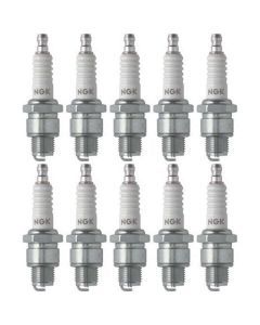 Set of 10 NGK Standard Spark Plugs for Kawasaki KD100-M 1979-1976 Engine 100cc
