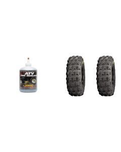 Set of 2 ITP Holeshot GNCC Rear Tires 20x10-9 6-ply with QUADBOSS Sealant