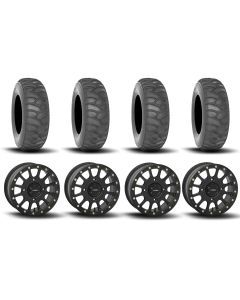 System 3 SB-5 Beadlock Matte Black 15" Wheels And SS360 Sand/Snow Tires [32x10-15]