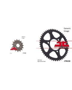 JT SPROCKETS Front and Rear Steel Sprocket Kit for OffRoad HONDA XR250 1979-1980