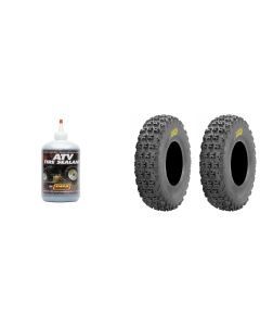 Set of 2 ITP Holeshot XCT Rear Tires 22x11-10 6-ply with QUADBOSS Sealant