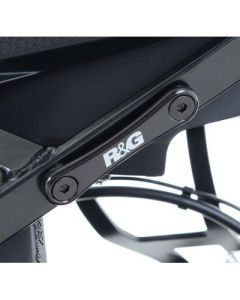 R&G Racing Black Footrest Delete Blanking Plate Kit For 2015-2019 BMW S1000XR