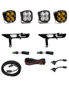 Baja Designs Fog Pocket Light Kit Squadron / Sport Series SAE Pattern Baja Amber Lens Toggle Wiring 447869