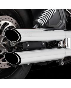 Vance & Hines Twin Slash 3in 2-2 Slip-On Exhaust Chrome 18323