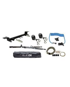 Blue Ox Alpha Tow Bar (8,500 lbs. cap.) & Baseplate Combo fits  Select Jeep Gladiator (Includes Mojave) (Includes ACC) With Towed Vehicle Light Wiring Kit