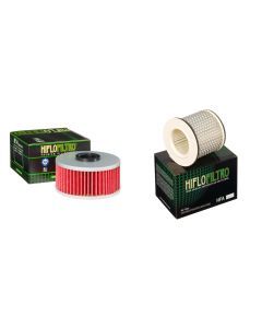 HIFLO FILTRO Oil and Air Filter Kit for YAMAHA FZR400 Genesis 1WG - Japan 88