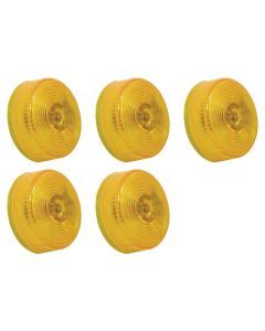 Set of 5 2 Inch Sealed Light Amber