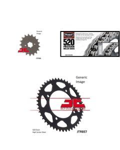 520 Chain Natural, Front & Rear Sprocket Kit for YAMAHA XV250 Virago 1995-2007