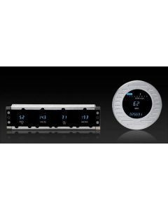 Dakota Digital 1942-1948 Ford Series III 5 Gauge Kit with Teal/Blue Display VFD3-42F-O-Z