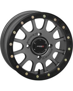 System 3 SB-5 Beadlock Gun Metal Grey Wheel 15x10 4/137 5+5 (-5mm) 15S3-56371
