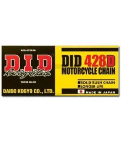 DID Standard 428D Chain 130 Links Natural for Street Motorcycle