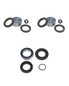 QUADBOSS Front and Rear Wheel Bearing Kits for Honda TRX420 FM 2007-2013