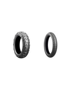 Bridgestone Front Rear 120/70-17 + 130/80-17 Battlax Adventurecross Scrambler AX41S Motorcycle Tire Set