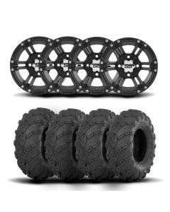 ITP SS212 14" Matte Black Wheels And Mud Lite Tires [30x10-14]