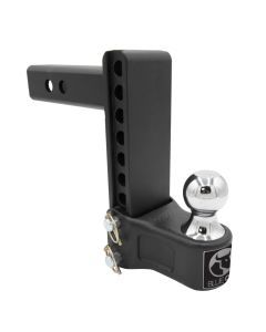 Adjustable Ball Mount 7 Drop/Rise, 2 Receiver, Rated to 10K