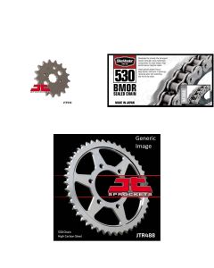 530 BMOR Chain Nat,Front & Rear Sprocket Kit KAW ZX900C Ninja ZX-9R 1998-1999