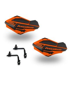 Powermadd Sentinel Handguards Guards Tri Mount Orange Black Scrambler Sportsman