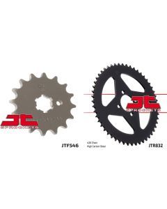 Front & Rear Sprocket Kit for YAMAHA DT50 U,W,A-DT-L/C-USA 88-90 JT Sprockets