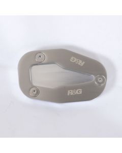 R&G Racing Silver Kickstand Shoe For 2010-2018 Honda VFR1200F ABS PKS0067SI
