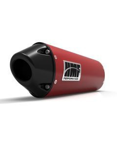 HMF Muffler Yamaha YFZ 450 04-13 Candy Red Performance Slip On Exhaust Black Euro End Cap Side Mount