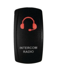 DragonFire Racing Laser-Etched Dual LED Switch - Intercom Radio On/Off - Red - 04-0127
