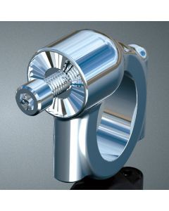 KURYAKYN MNT CLAMP FOR SIDE MOUNT L/PLATE FRAMES 1986-2017 HARLEY SOFTAILS 3183