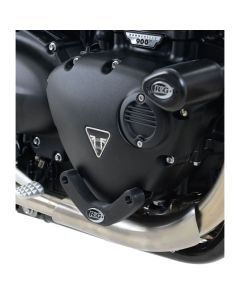 R&G Racing Black Engine Case Sliders RHS For 2016-2024 Triumph Bonneville T120