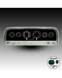 Intellitronix LED Analog Gauge Cluster Set With Black Faceplate For 1964-1966 Chevrolet Truck