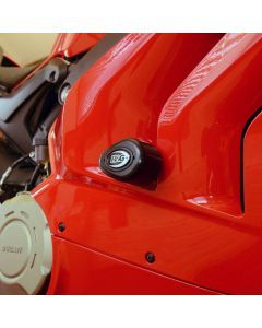 R&G Racing Black Aero Style Crash Protection Bobbins For 2020-2021 Ducati Panigale V4