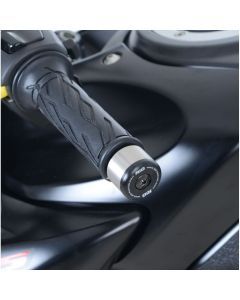 R&G Racing Black Bar End Sliders For 2017-2024 Suzuki GSX-S125 BE0115BK