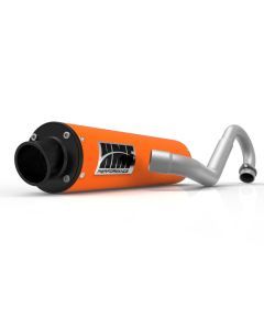 HMF Muffler Kawasaki KFX 400 03-14 Orange Performance Full System Exhaust Black Turn Down End Cap