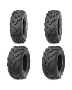 Set of 4 ATV QUADBOSS Tires (QBT671 26x9-12 Front, 26x10-12 Rear)