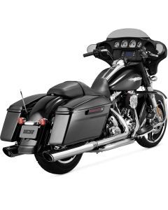 Vance & Hines 16763 Twin Slash Round Slip-Ons Chrome