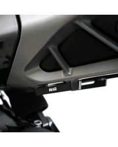 R&G Racing Black Rear Foot Rest Delete Blanking Plates For 2024-2025 KTM 125 Duke