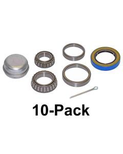Bulk Trailer Bearing Repair Kit For 1-3/8 To 1-1/16 Inch Tapered Spindle - 10 Pack
