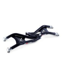 High Lifter Front Forward Upper And Lower Satin Black Control Arms With Ball Joints For Polaris Models HDFFA-RNG1-2-B1-BJI