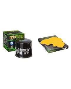 HIFLO FILTRO Oil and Air Filter Kit for KAWASAKI ZX600 E10-E12 ZZR600 02-04