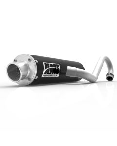 HMF Muffler Polaris RZR 170 10-21 Black Performance Full System Exhaust Turn Down End Cap