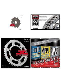 530 BMXR Chain Nat w/ Wax,Front & Rear Sprocket Kit YAMAHA FZR600R/RC 1990-1999