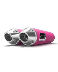 HMF Muffler Can-Am Renegade 1000 12-25 Pink Performance Dual Slip On Exhaust Euro End Cap