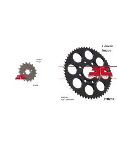 JT SPROCKETS Front and Rear Steel Sprocket Kit for OffRoad HONDA SL125 1971-1973