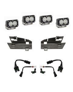 Baja Designs Fog Pocket Light Kit Dual S2 Sport Series Wide Cornering Pattern Clear Lens 448024
