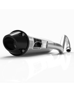 HMF Muffler Yamaha YFZ 450 04-13 Brushed Performance Full System Exhaust Black Euro End Cap Side Mount