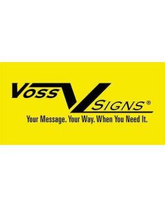 Voss Signs 496 WG YR Yellow Plastic Reflective Sign12" - Watch Groomer