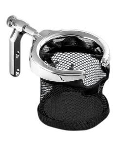 Harley FLHTK 2010-2014Clutch/Brake Perch Drink Holder w/Basket Chrome Kuryakyn