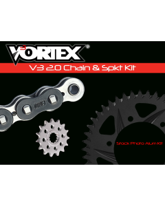 Vortex Black SSA 525SX3-110 Chain and Sprocket Kit 16-45 Tooth - CK6452