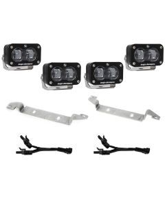 Baja Designs Fog Light Kit S2 SAE Series Spot Pattern Clear Lens 448239