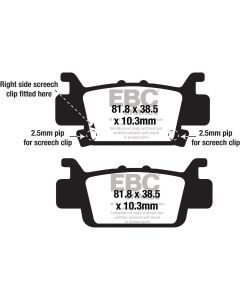 EBC 1 Pair SV Series Severe Duty Brake Pads MPN FA704SV
