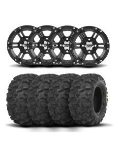 ITP SS212 12" Matte Black Wheels And Blackwater Evolution Tires [26x11-12]